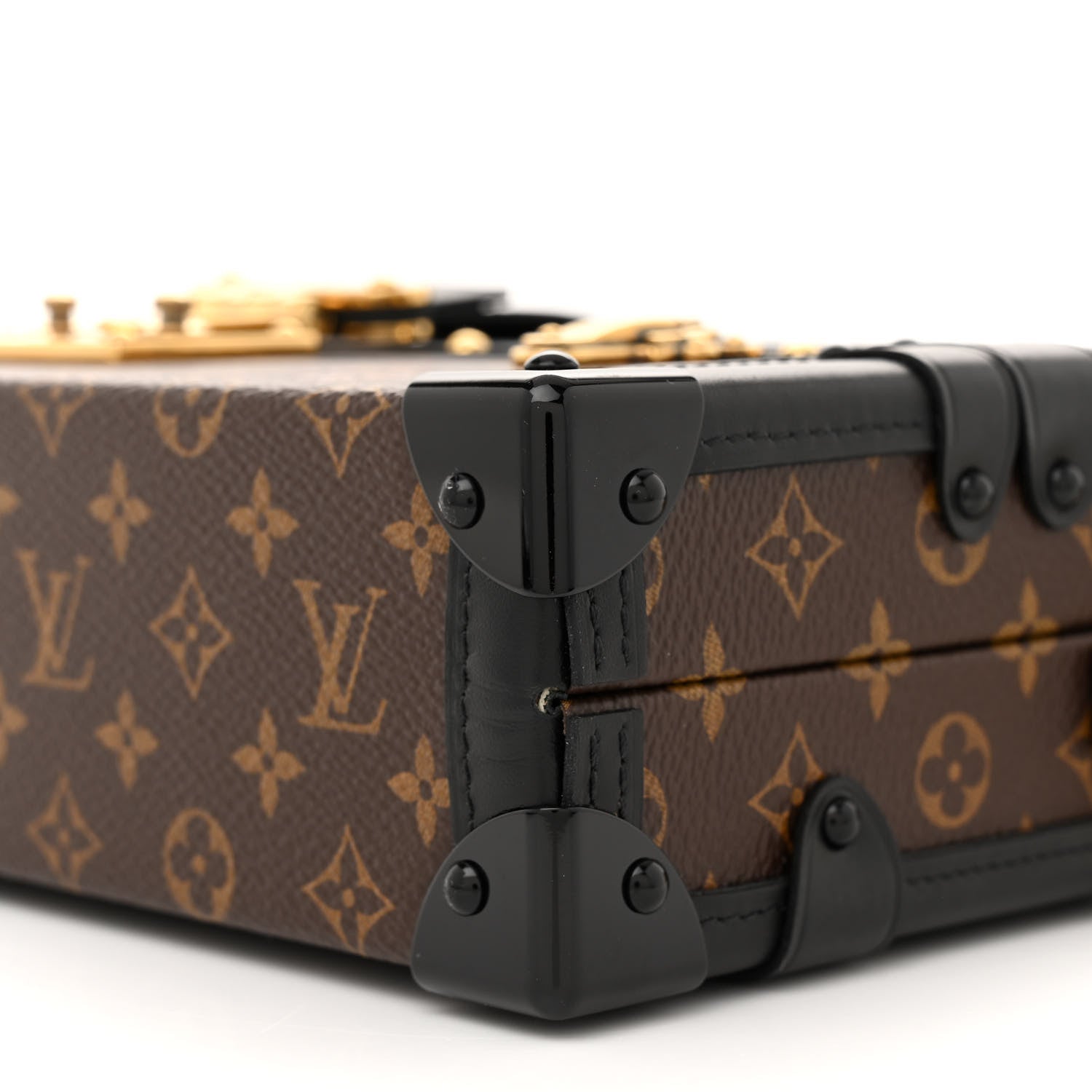 Louis Vuitton Monogram Petite Malle East West Black 9 of 12