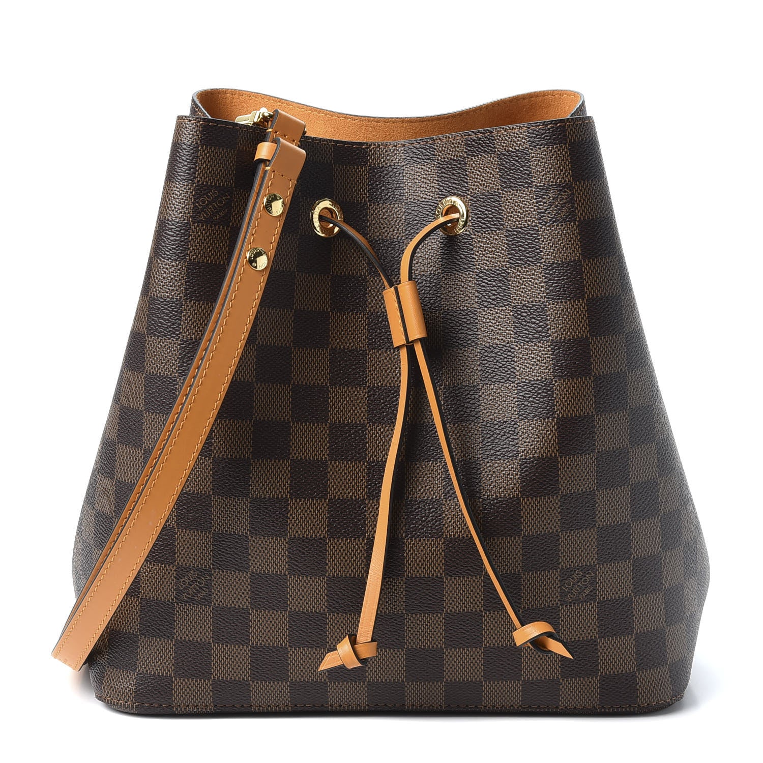Louis Vuitton Damier Ebene Neonoe MM Safran 1 of 8