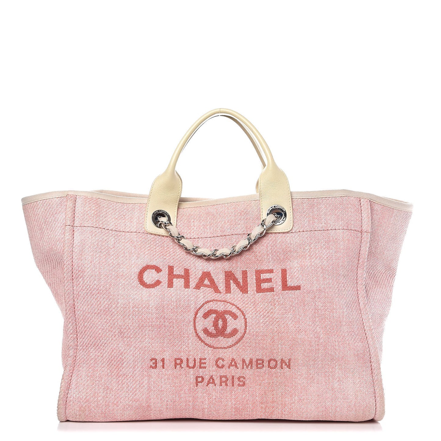 Canvas Large Deauville Tote Pink
