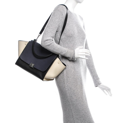 Celine Velluto Calfskin Medium Tri-Color Trapeze 2 of 6