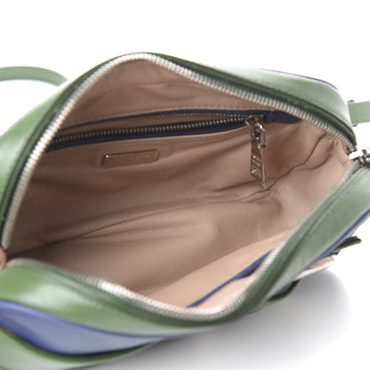 Prada Saffiano Buckle Bi-Color Camera Bag Bluette Lari 5 of 16