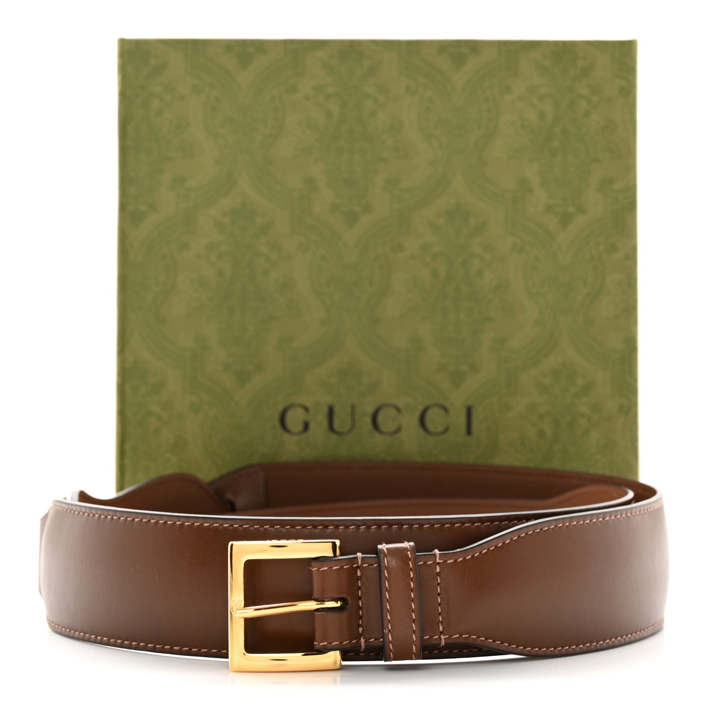 Efesto Leather Horsebit 25mm Belt 85 34 Brown Sugar