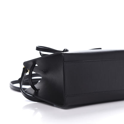Mansur Gavriel Calfskin Mini Mini Sun Bag Black Rosa 6 of 8