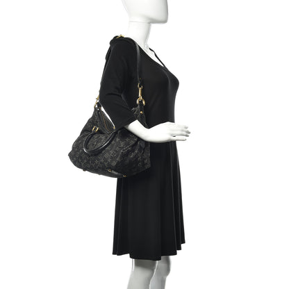 Louis Vuitton Denim Neo Cabby MM Black 2 of 17