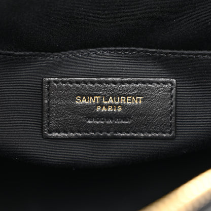 Saint Laurent Calfskin Matelasse Monogram Lou Camera Bag Black 6 of 10