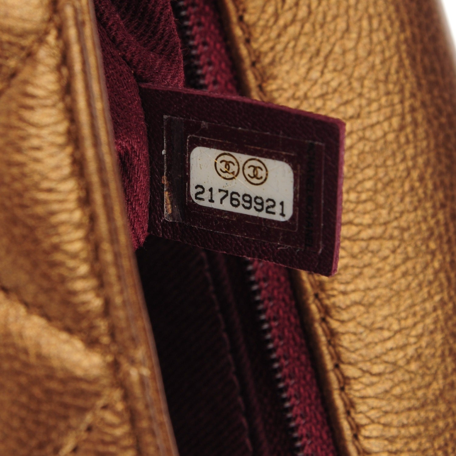 Chanel Metallic Calfskin Quilted Medallion Small Flap Gold 8 of 9
