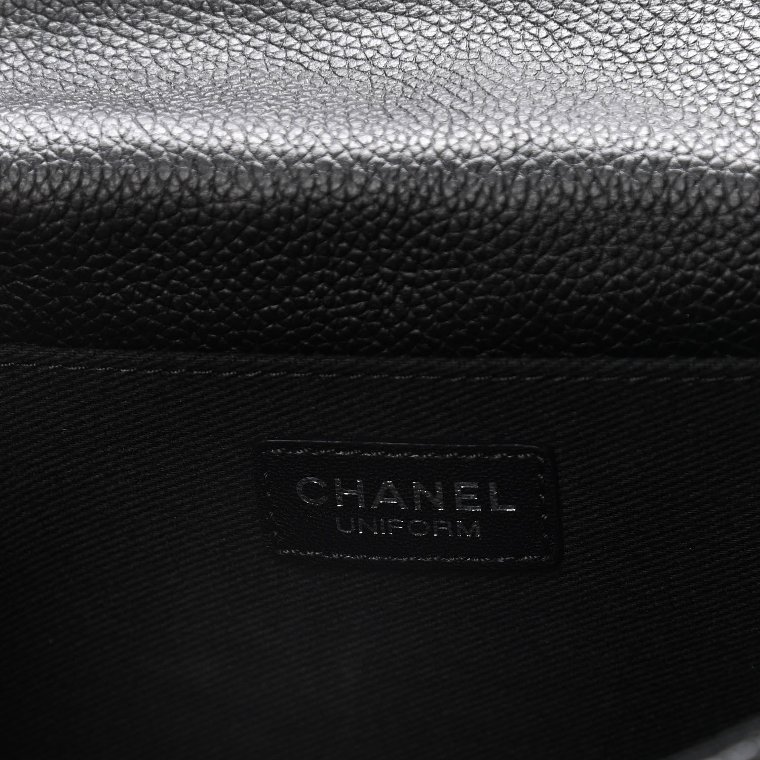 Chanel Grained Calfskin Quilted 2.55 Reissue Flap Belt Bag Clutch Black 6 of 10