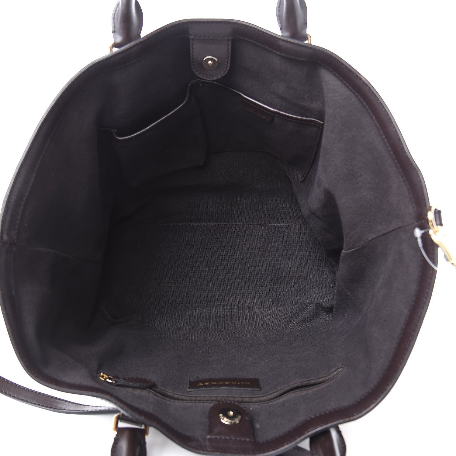Burberry Haymarket Check Jameson Tote Chocolate 5 of 17
