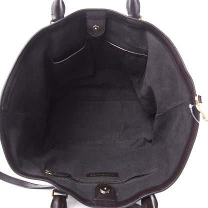 Burberry Haymarket Check Jameson Tote Chocolate 5 of 17
