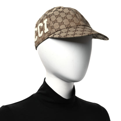 Gucci Monogram Patch Logo Soft Baseball Hat S Beige Cocoa 2 of 9