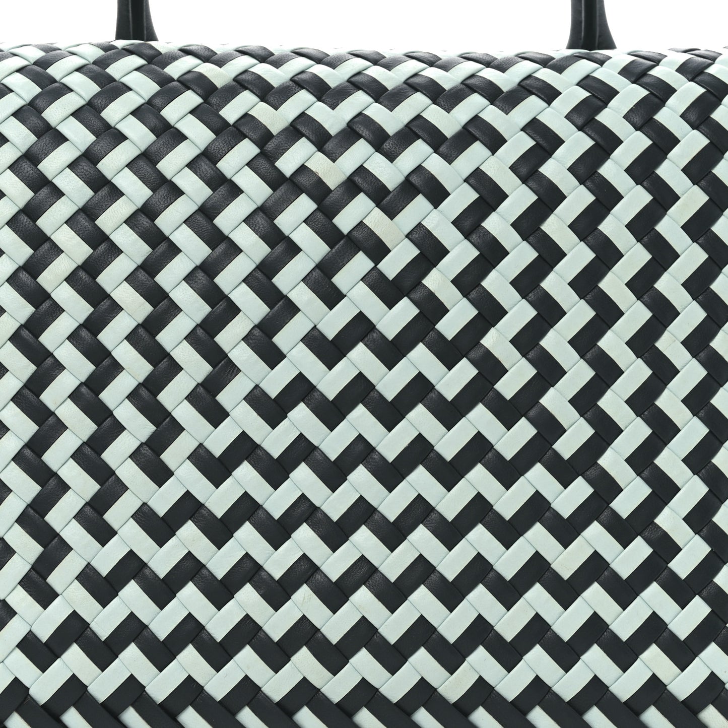 Nappa Intrecciato Patti Top Handle Bag Inkwell Teal