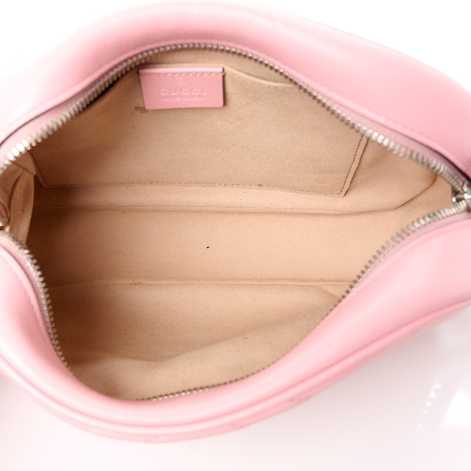 Gucci Calfskin Matelasse Small GG Marmont Chain Shoulder Bag Wild Rose 5 of 12