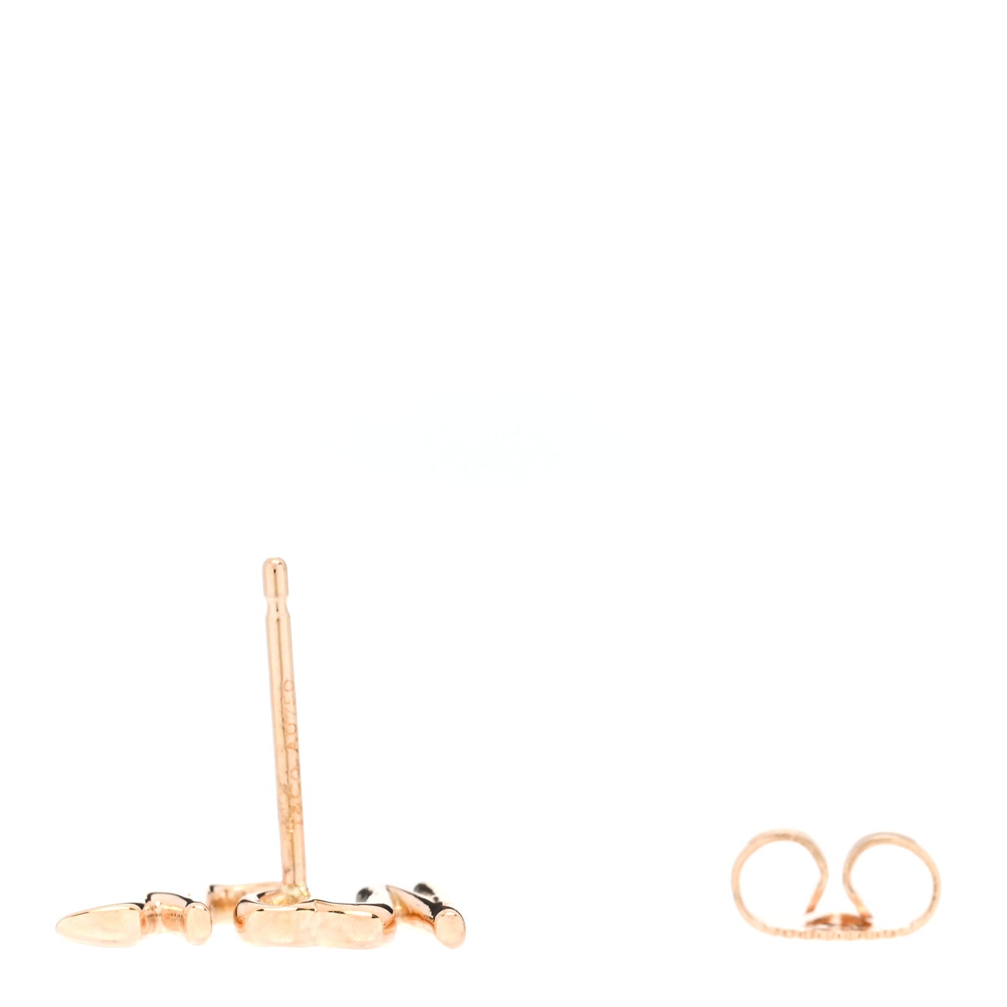 18K Rose Gold Graffiti Non Single Earring