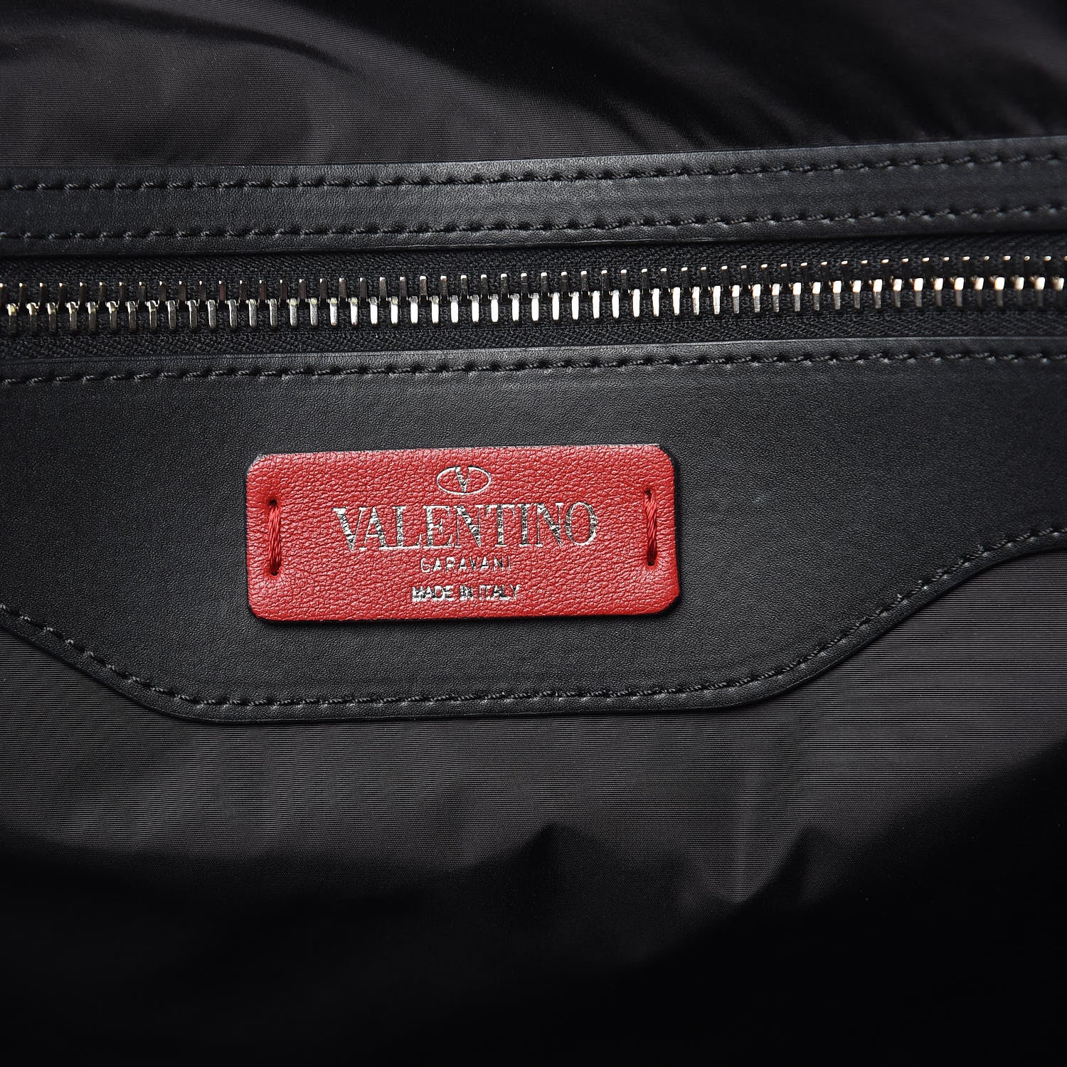 Valentino Garavani Shiny Canvas VLTN Medium Messenger Bag Black 6 of 8