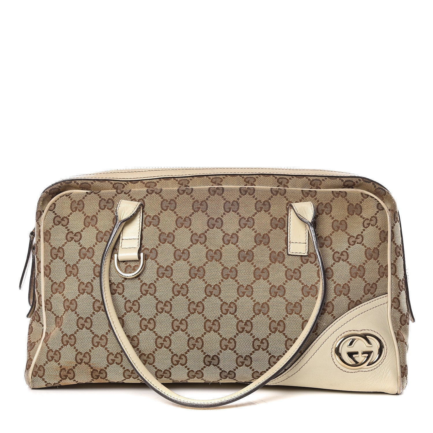 Gucci Monogram Medium New Britt Boston Off White 1 of 10