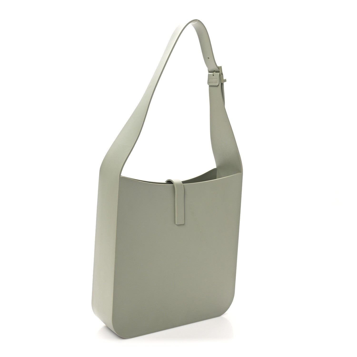 Saint Laurent Rubber Small Le 5 A 7 Supple Hobo Seagrass 3 of 9