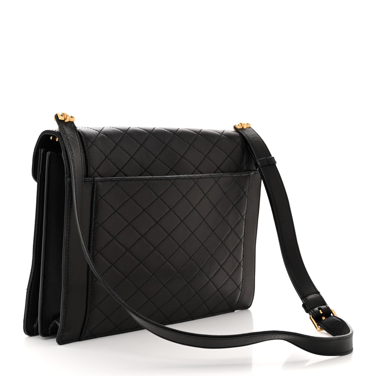 Saint Laurent Lambskin Quilted Mini Gaby Satchel Black 3 of 10
