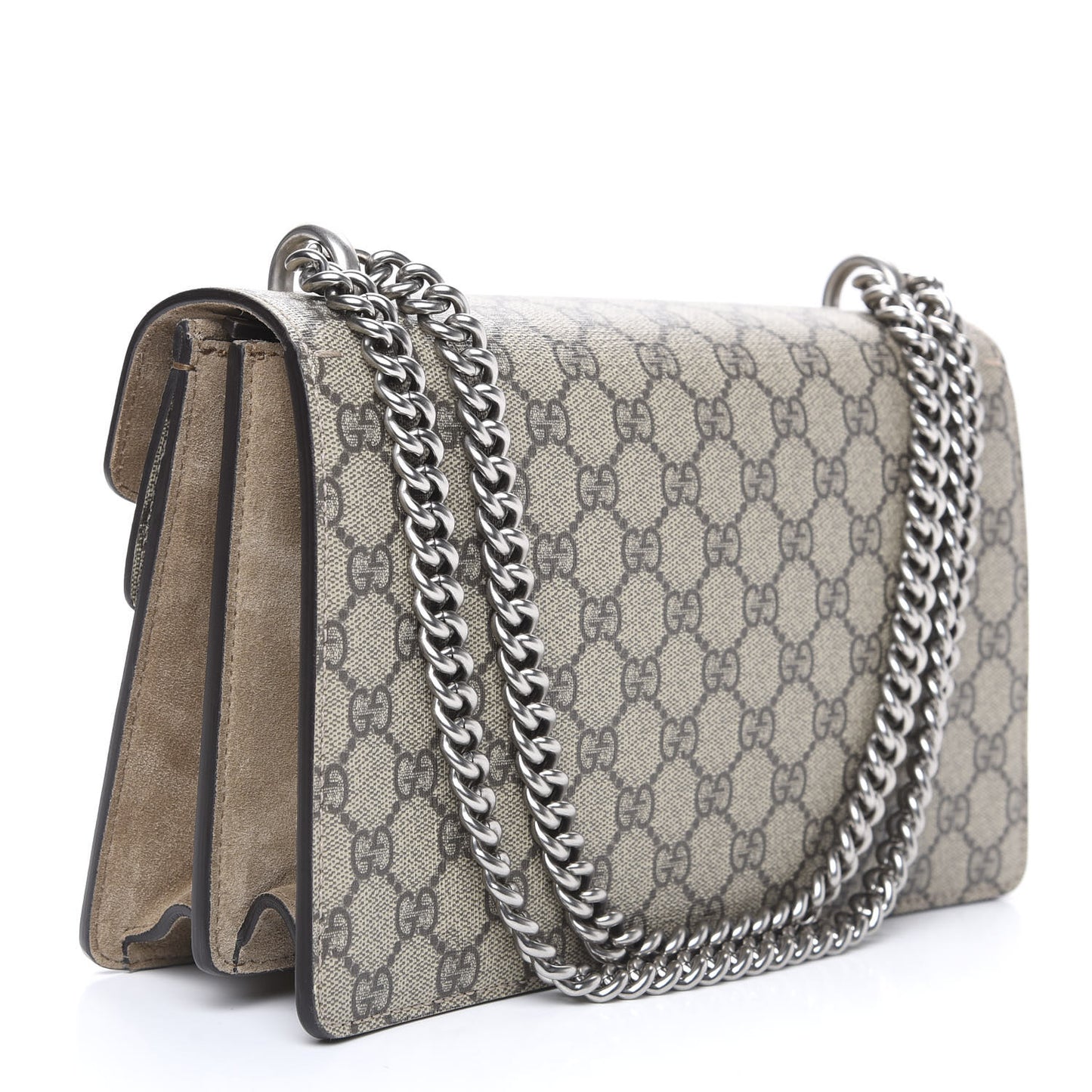 GG Supreme Monogram Small Dionysus Shoulder Bag Taupe