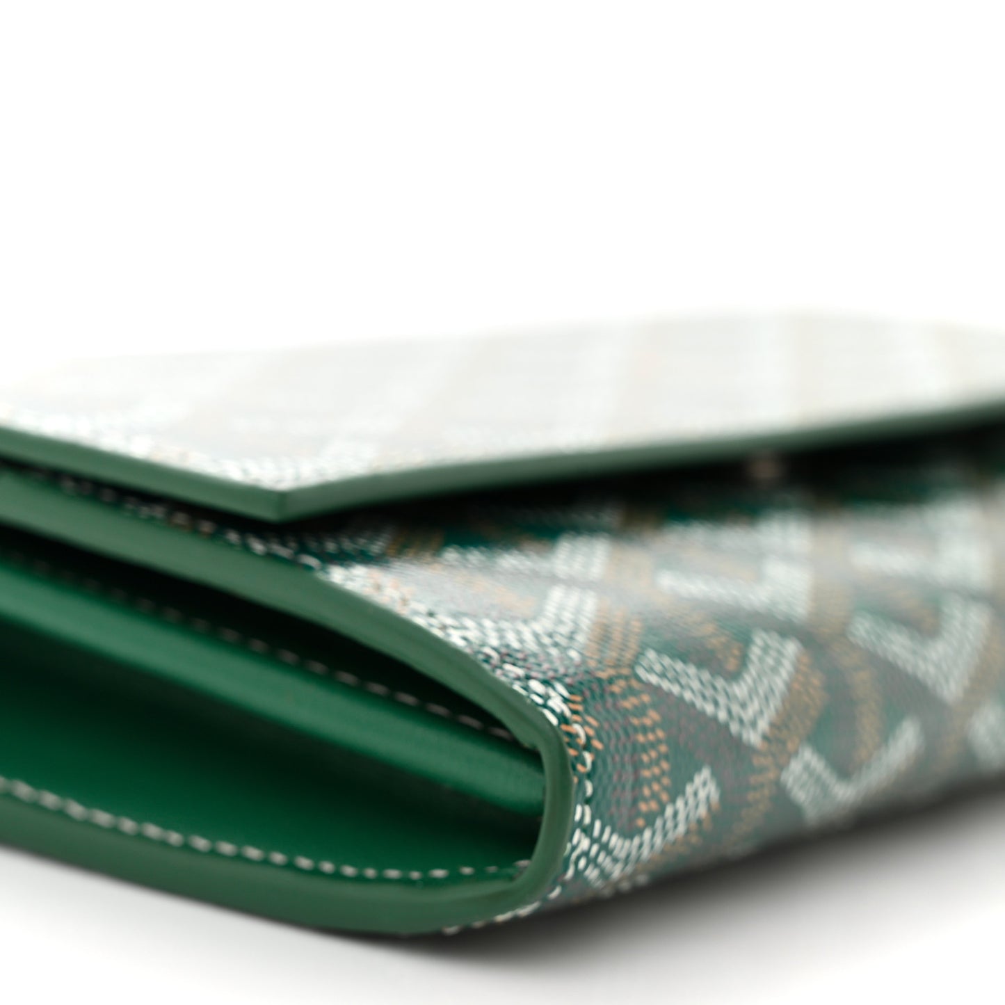 Goyardine Varenne Continental Wallet Green