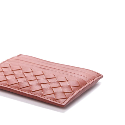 Bottega Veneta Nappa Intrecciato VN Card Case Rust 7 of 9