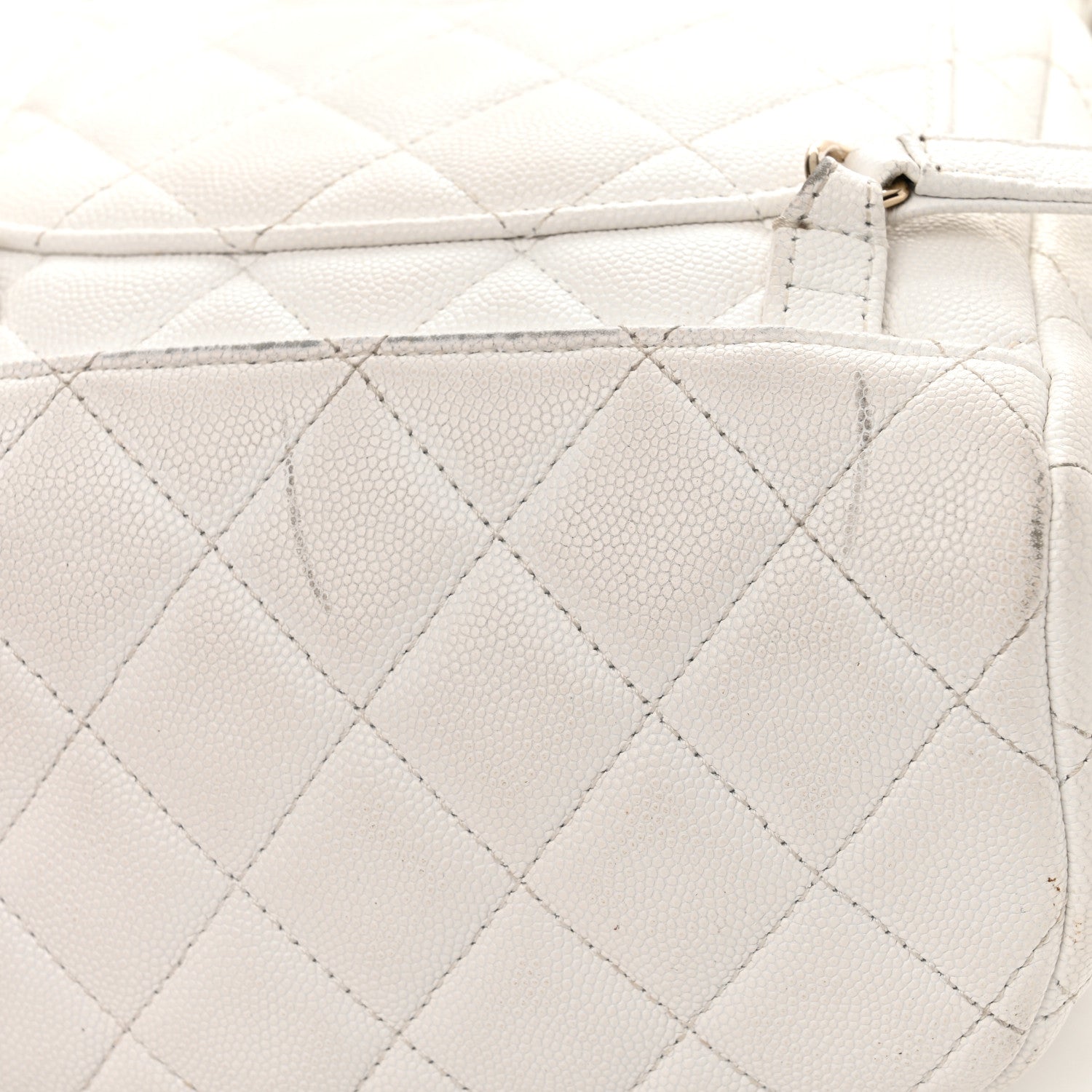 Chanel Caviar Quilted Mini Urban Spirit Backpack White 16 of 30
