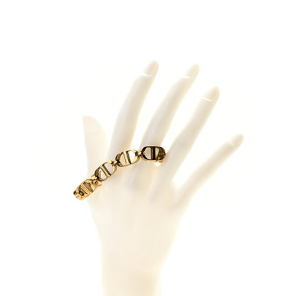 Christian Dior Metal CD Chain Bracelet Gold 2 of 5
