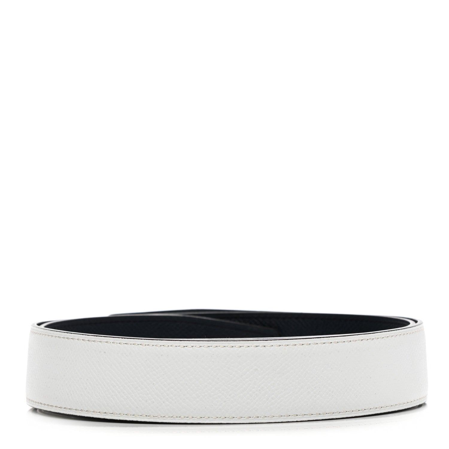 Hermes Epsom 32mm Belt Strap 85 Black White 2 of 6