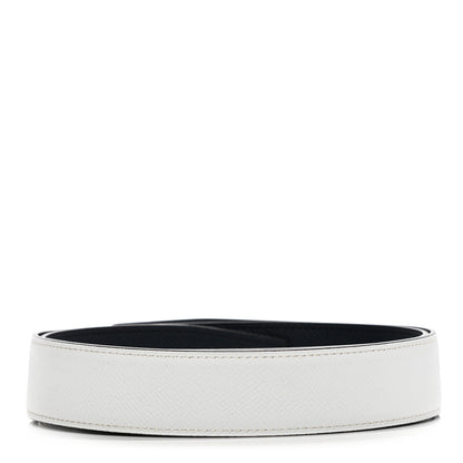 Hermes Epsom 32mm Belt Strap 85 Black White 2 of 6
