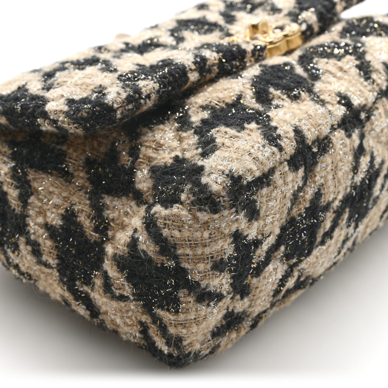 Chanel Tweed Large Chanel 19 Flap Beige Black 9 of 10