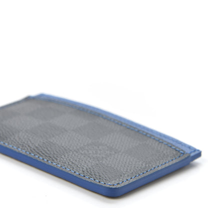Louis Vuitton Damier Graphite Card Holder Blue 6 of 8
