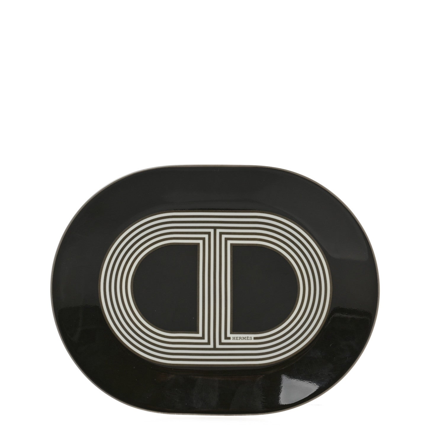 Hermes Porcelain Rallye 24 Mini Oval Plate 1 of 4