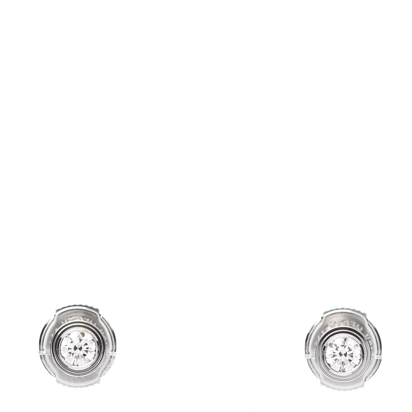 18K White Gold Diamond MM D'Amour Earrings