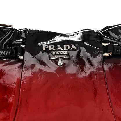 Prada Vernice Sfumata Shoulder Bag Rosso Argento 8 of 11