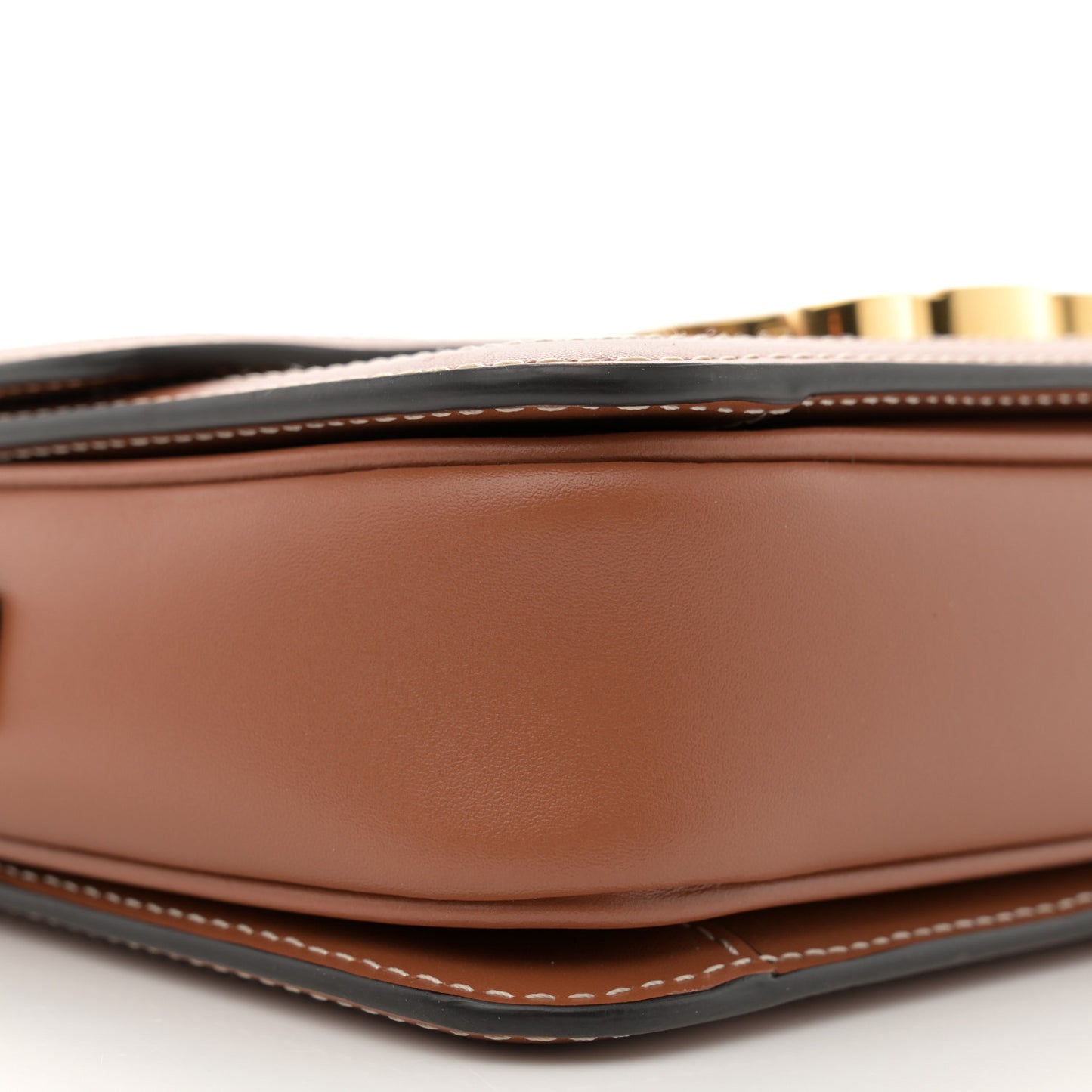 Textile Calfskin Teen Triomphe Bag Natural Tan