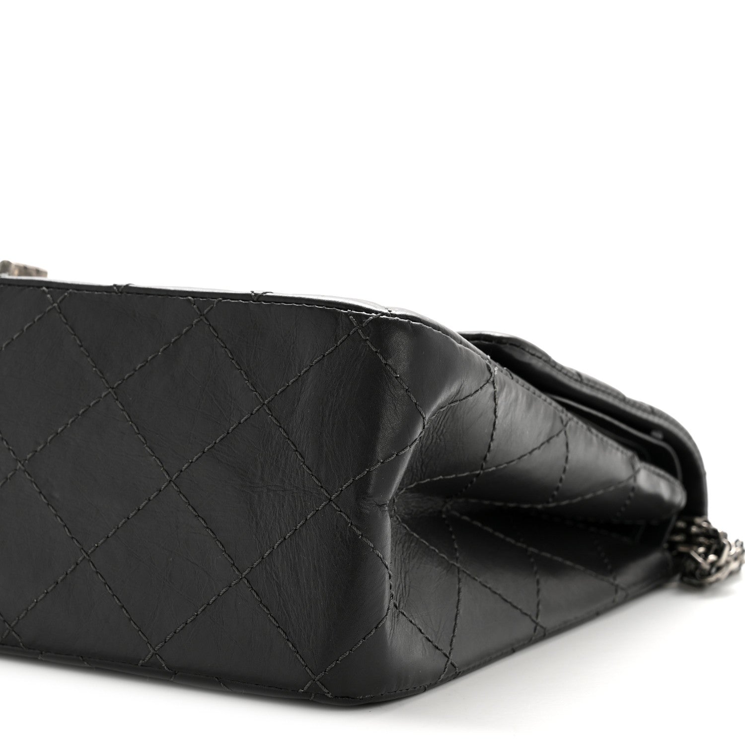 Chanel Aged Calfskin Quilted 2.55 Reissue 227 Flap Dark Grey 10 of 13