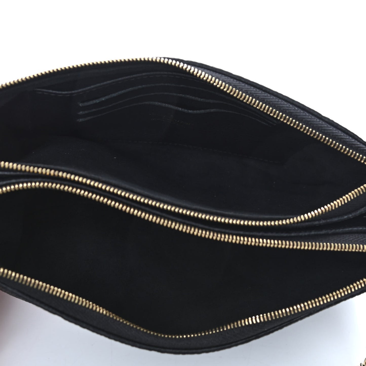 Empreinte Double Zip Pochette Black