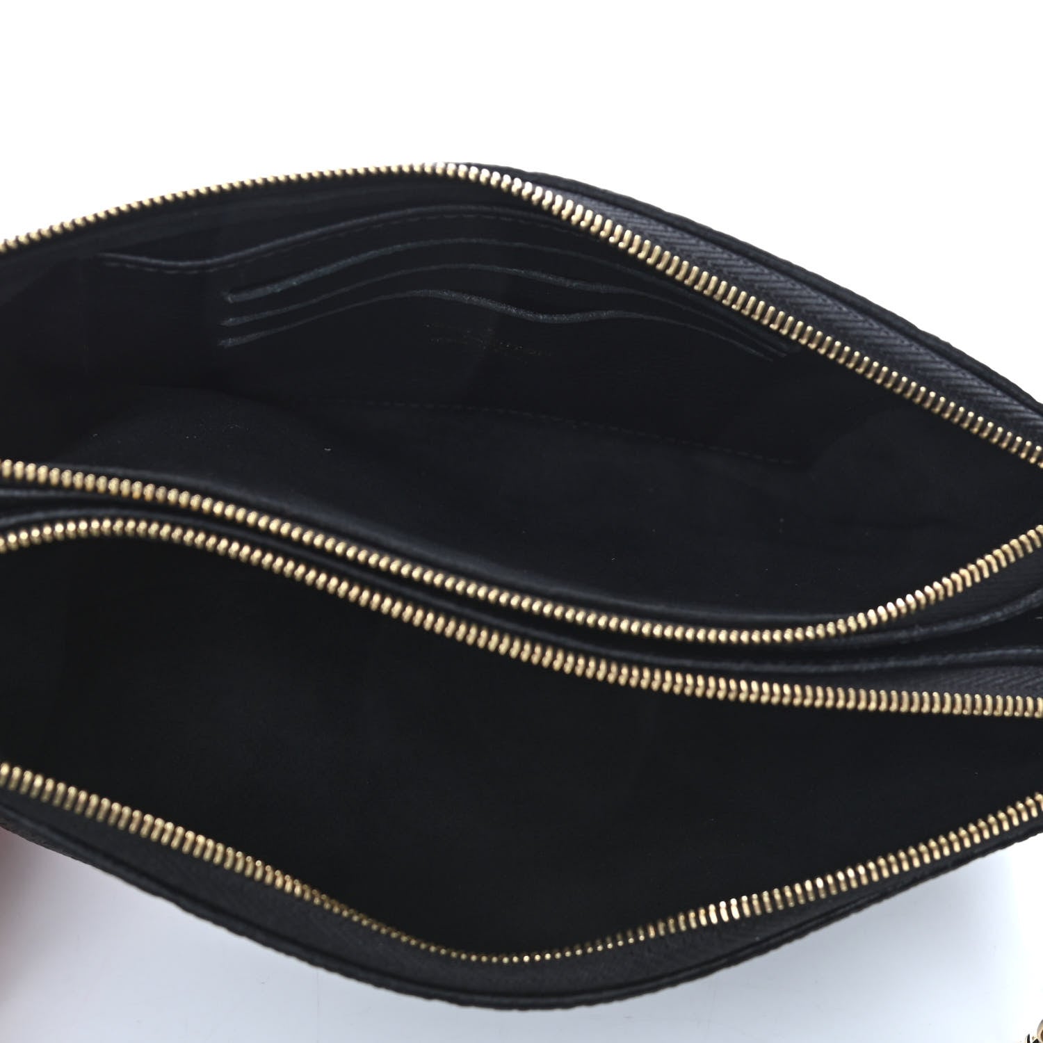 Louis Vuitton Empreinte Double Zip Pochette Black 4 of 10