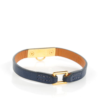 Hermes Veau Swift Micro Rivale Bracelet S Bleu Saphir 3 of 6