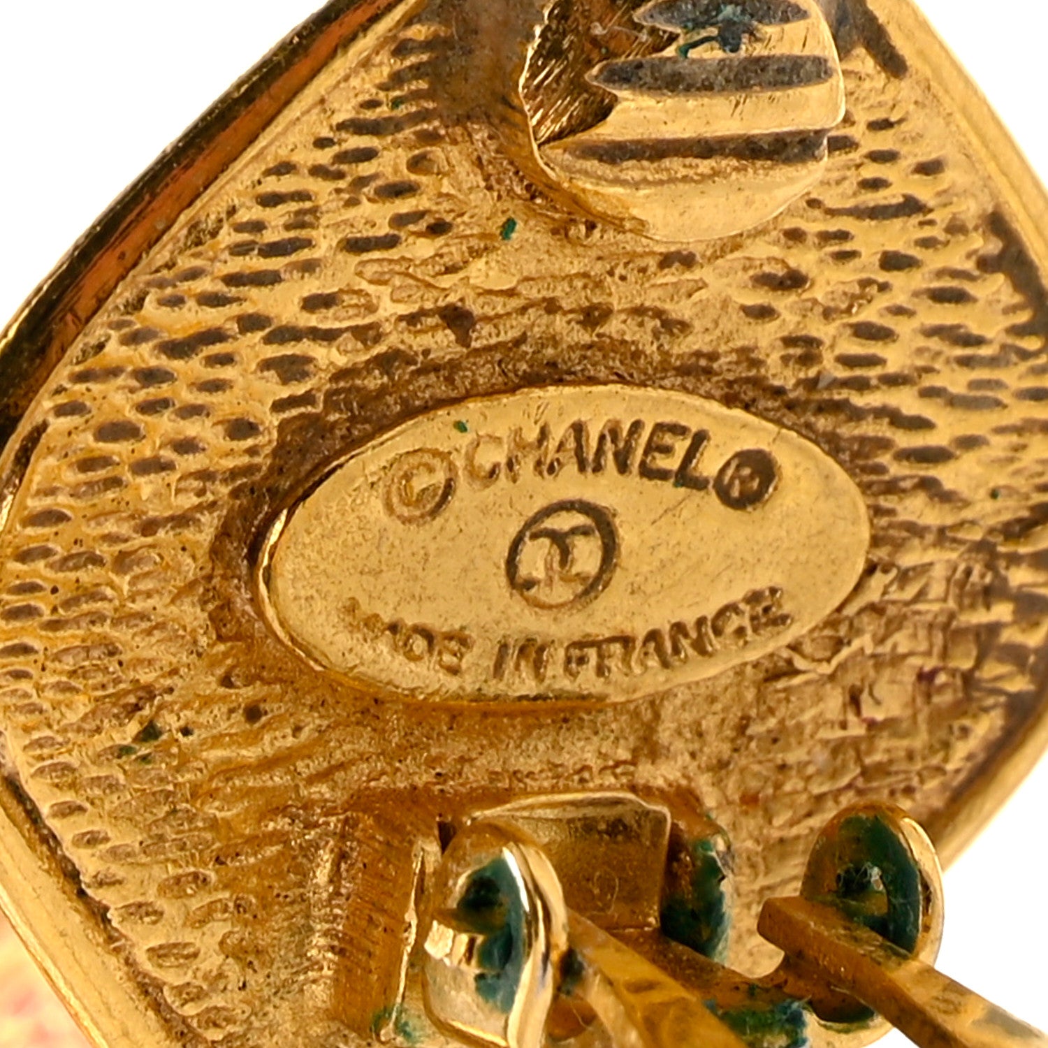 Chanel CC Drop Clip On Earrings Gold 4 of 6