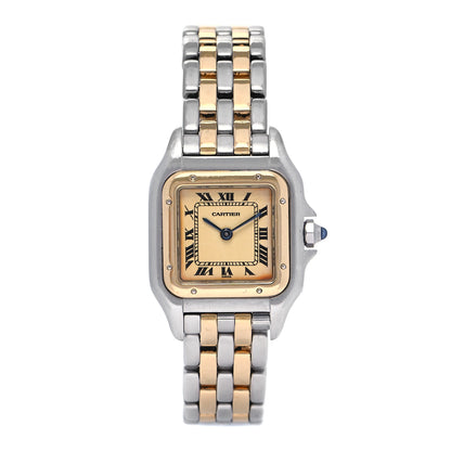 Cartier Stainless Steel 18K Yellow Gold 22mm Panthere Quartz Watch 1 of 4