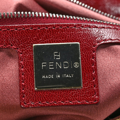 Fendi Raffia Baguette Red 6 of 8