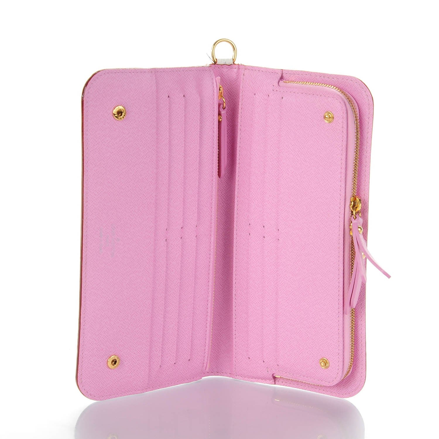 Louis Vuitton Monogram Multicolor Insolite Wallet White Litchi 5 of 8