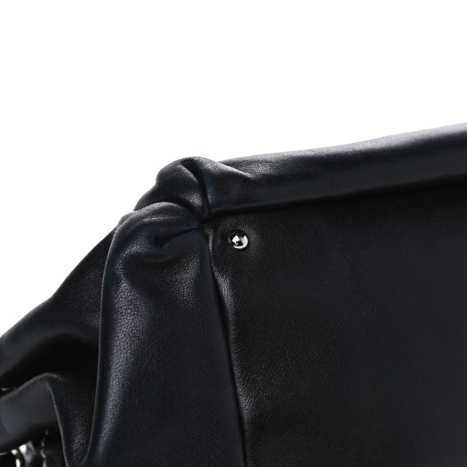 Chanel Lambskin Lax Accordion Hobo Black 5 of 10