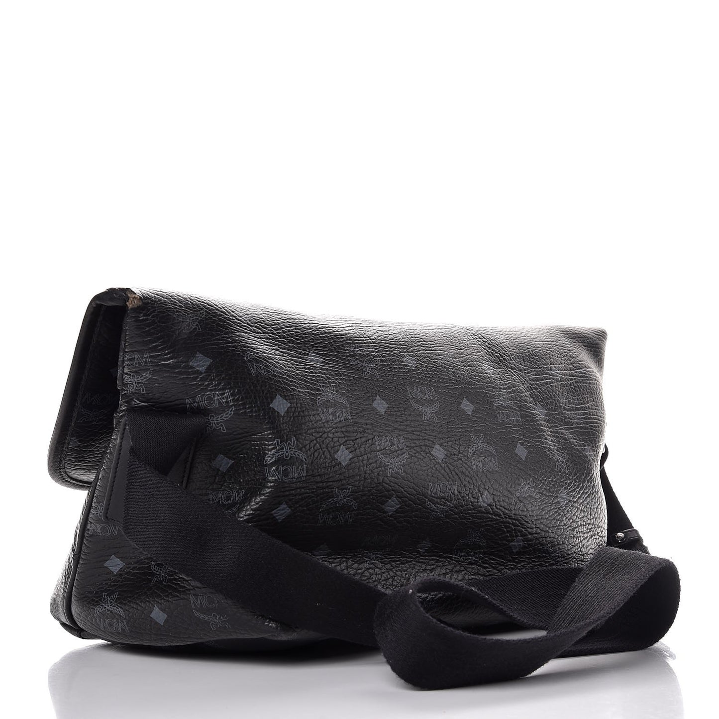 Visetos Studded Messenger Black