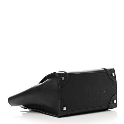 Celine Drummed Calfskin Mini Luggage Black 4 of 19