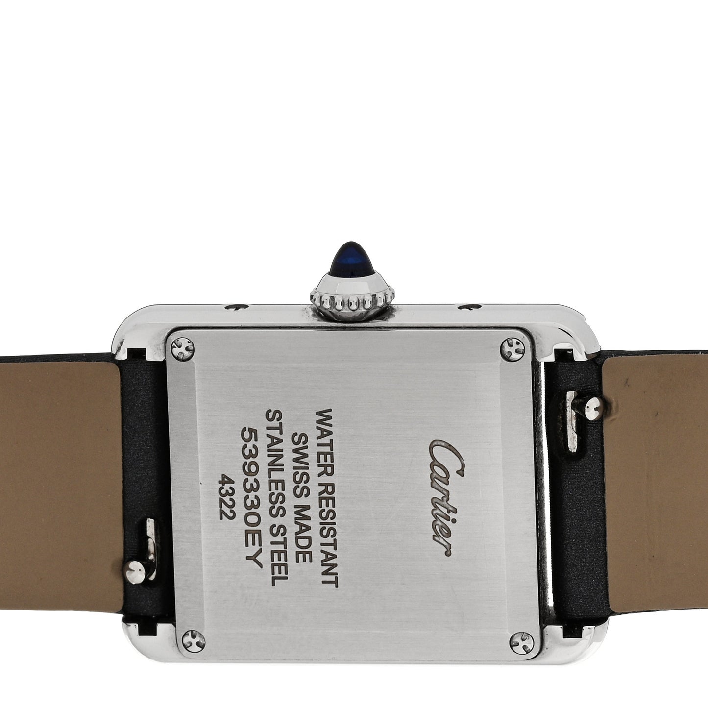 Stainless Steel Satin Diamond 22mm Must de Cartier Tank Quartz Watch