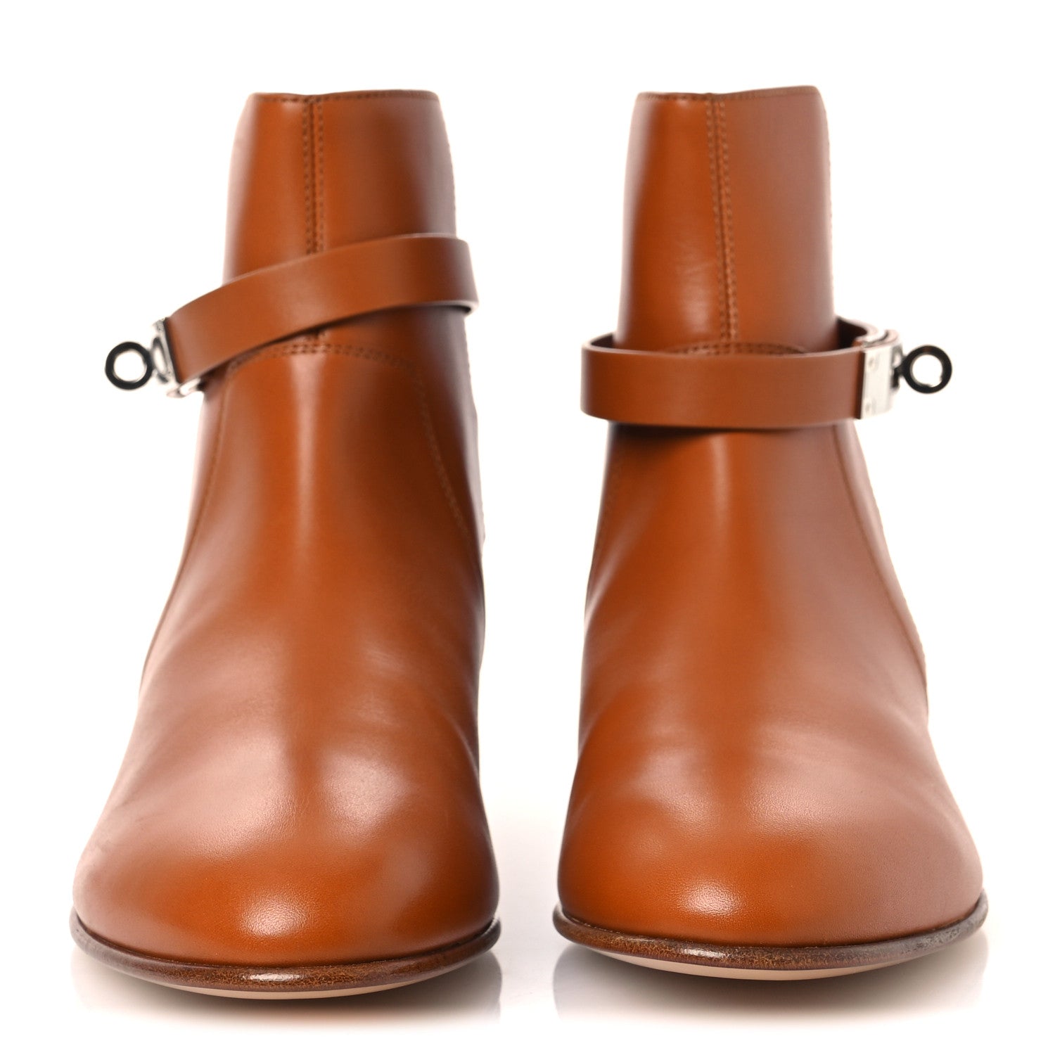 Hermes Calfskin Neo Low Boots 38 Natural 3 of 12