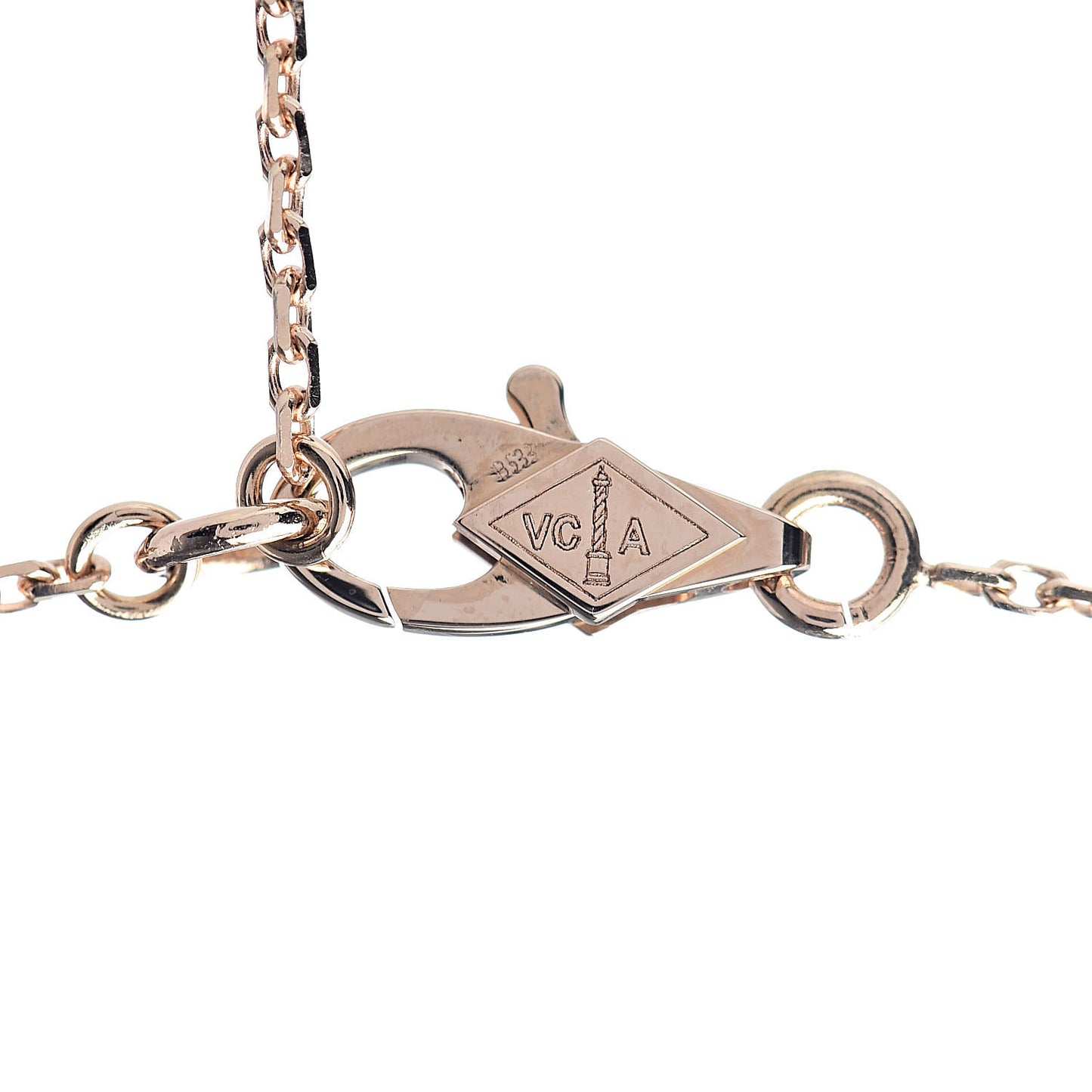 18K Rose Gold Sweet Alhambra Pendant Necklace