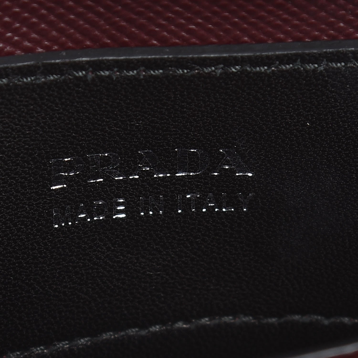 Prada Saffiano Cuir Medium Double Bag Granato 7 of 7
