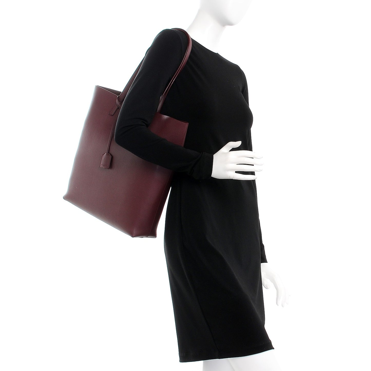 Calfskin Medium Shopping Tote Palissandre
